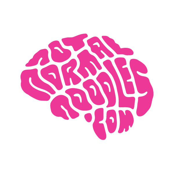 Not Normal Noodles bright pink logo
