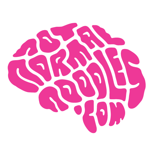 Not Normal Noodles bright pink logo